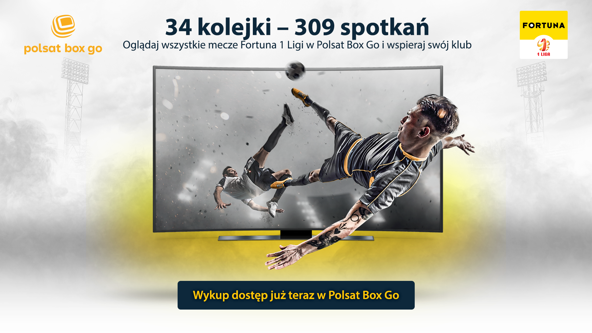 Rusza Polsat Box Go – zmiany w dostępie do transmisji spotkań Fortuna 1 Ligi