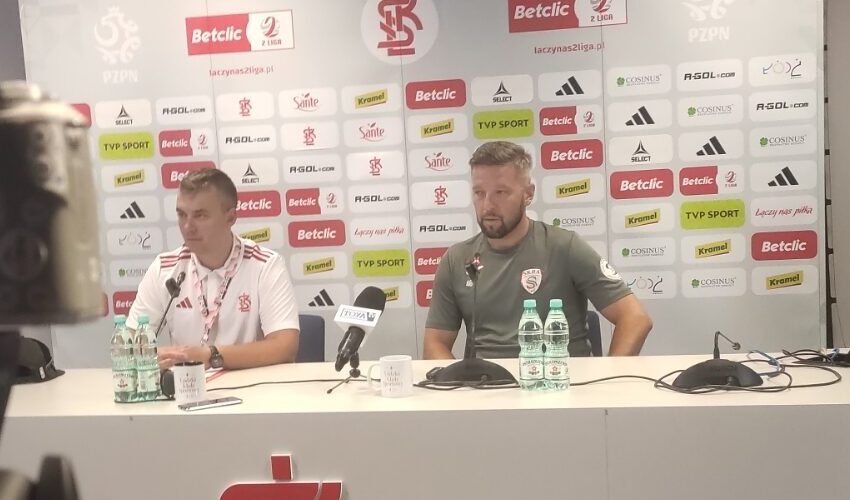 Konferencja prasowa po meczu w Łodzi