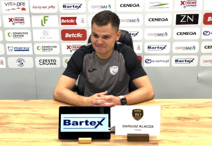 Konferencja po meczu Skra – Miedź II